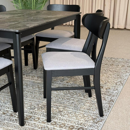 MARQUEE PALADIN Table with IYAN- Modern Wooden Chairs– Luxury Dining Set