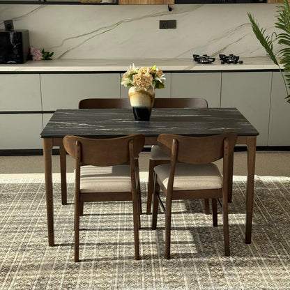 ADRIAN LETIZA Table with IYAN Modern Chairs – Luxury Dining Set