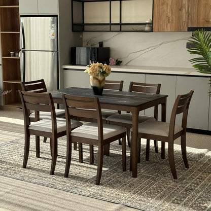 ADRIAN LETIZA Table with TRISTON Modern Chairs – Luxury Dining Set