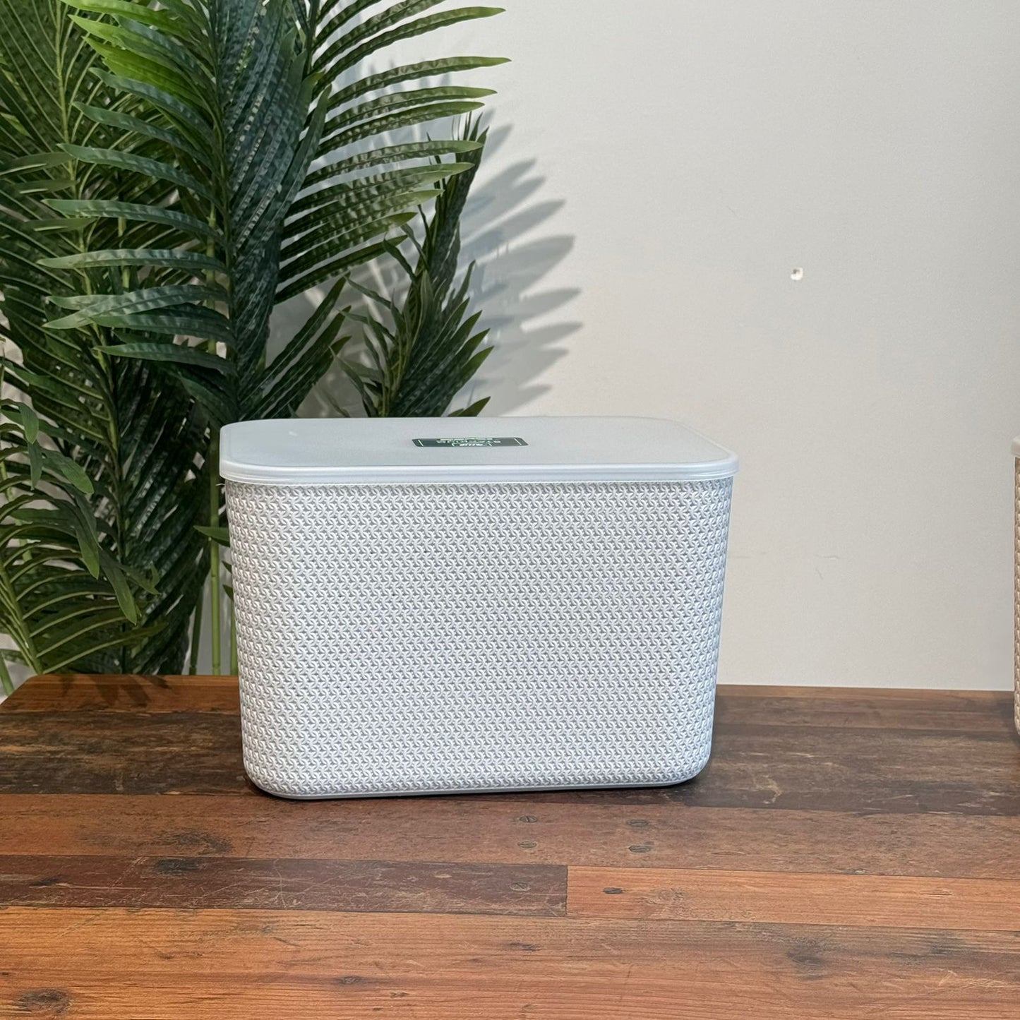 Dual-Size Durable Multi-Purpose Storage Baskets With Cover