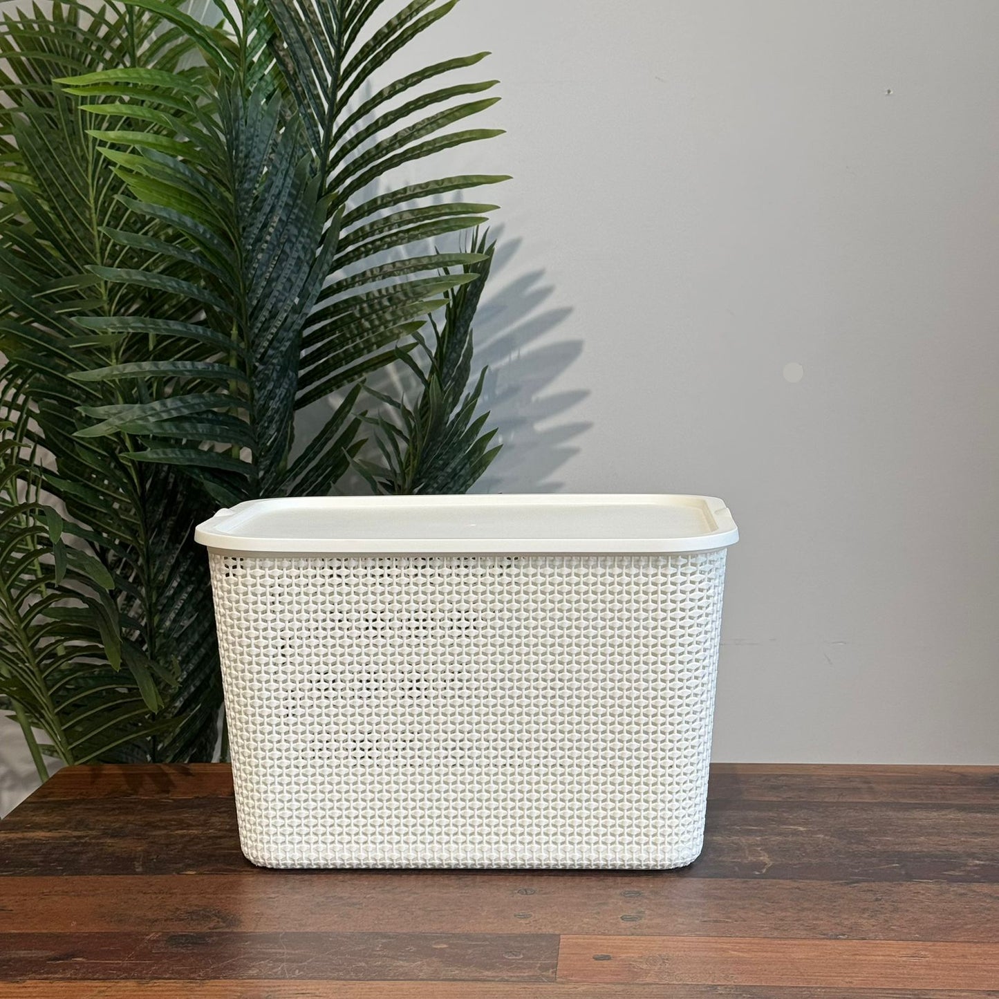 Durable Multi-Purpose Storage Basket With Cover