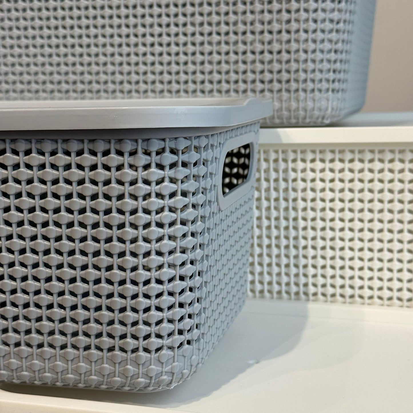 Durable Multi-Purpose Storage Basket With Cover