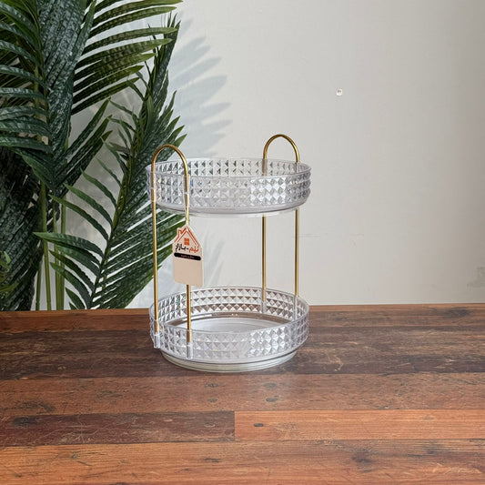 رفوف عرض حديثة ذات طبقتين