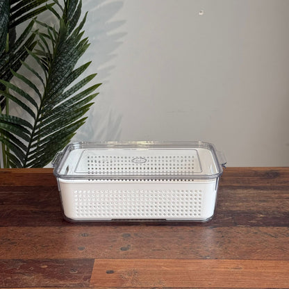 Multi-Purpose Washing & Storage Bowl with Strainer & Lid