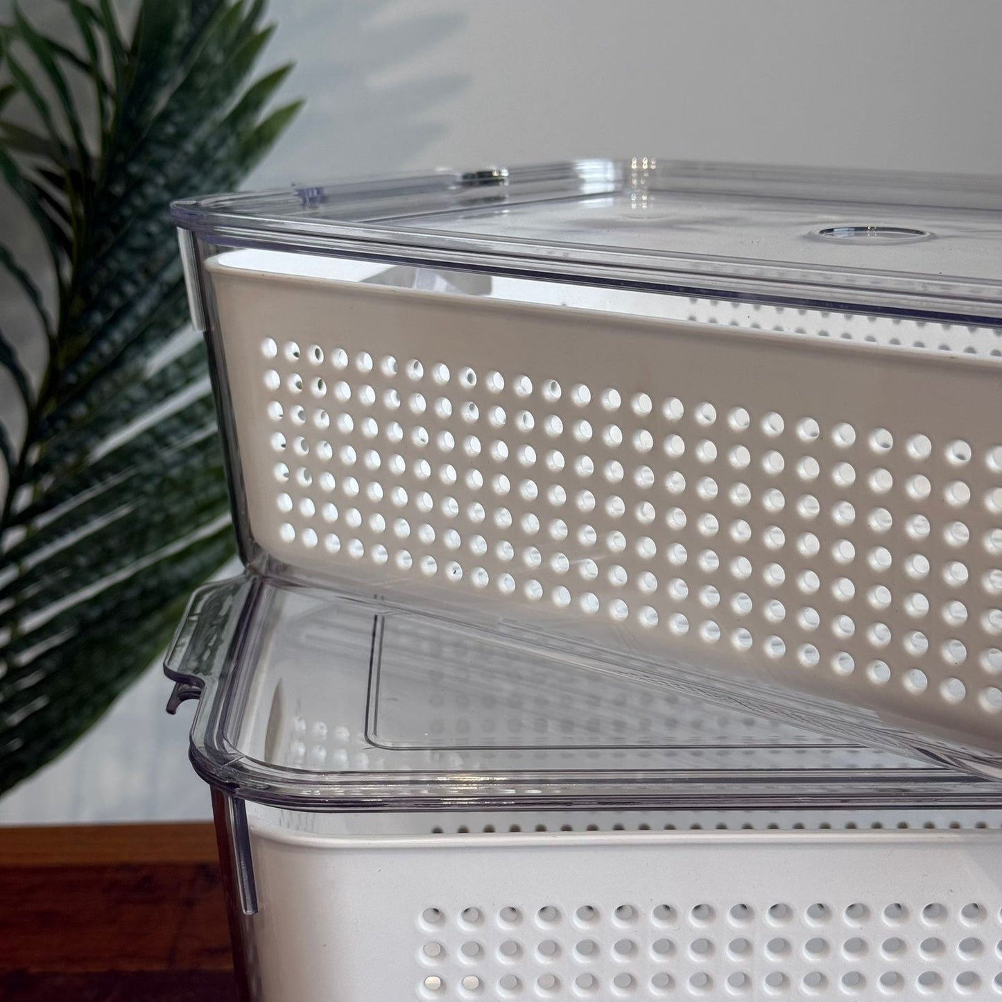Multi-Purpose Washing & Storage Bowl with Strainer & Lid