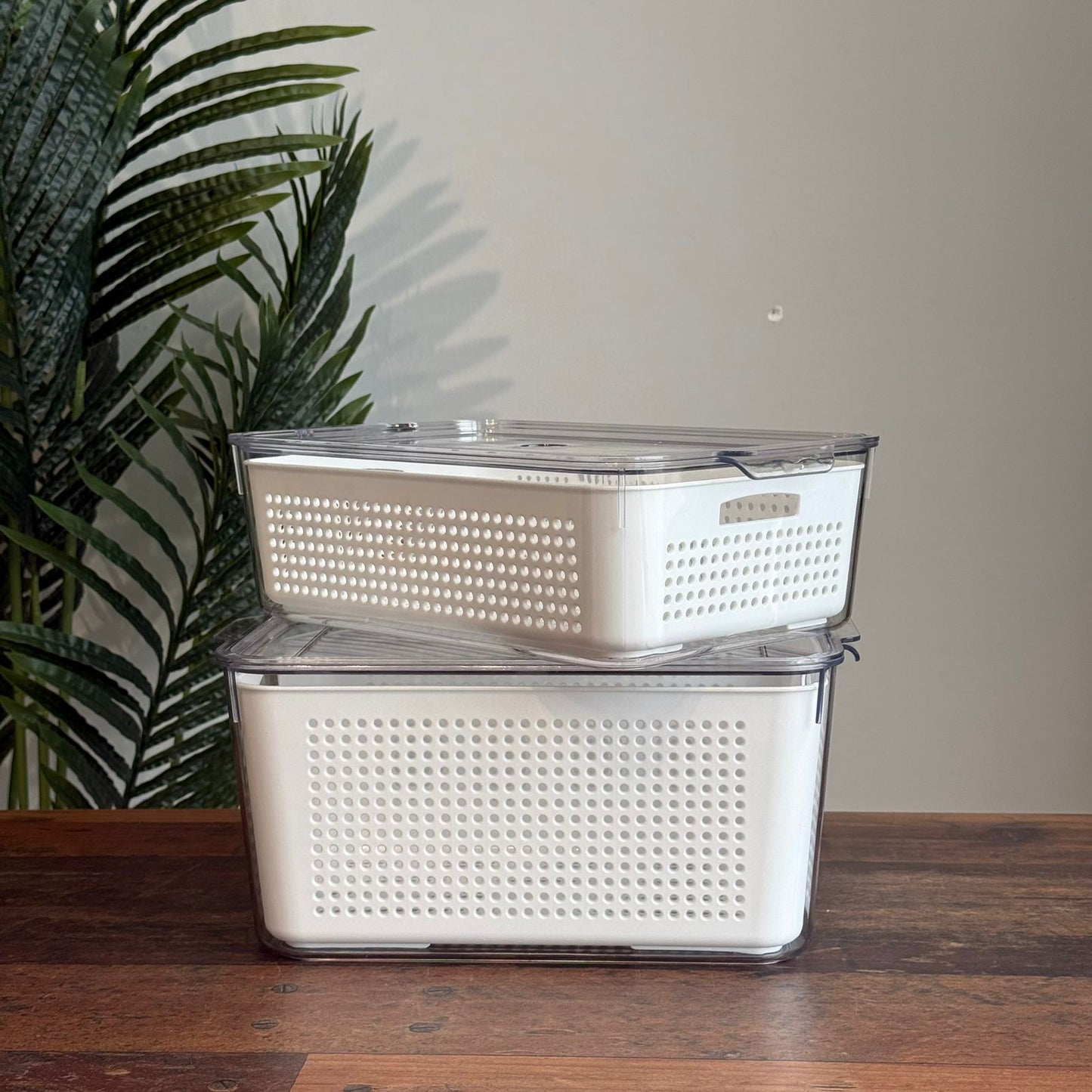 Multi-Purpose Washing & Storage Bowl with Strainer & Lid