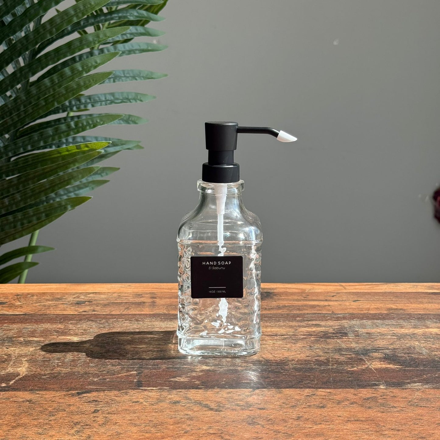 Modern Glass Soap Dispenser with Pump