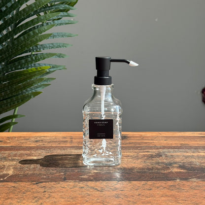 Modern Glass Soap Dispenser with Pump