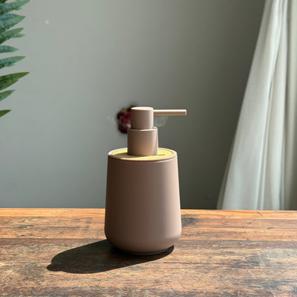Luxury Modern Soap Dispenser with Pump & Wooden Lid