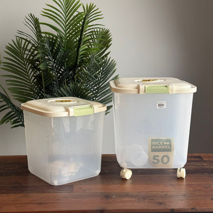 Multi-Size Durable Food Storage Container with Dual Date Lid