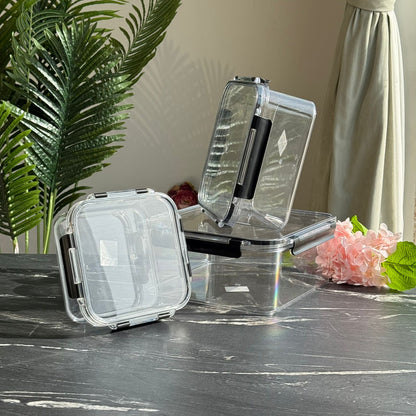 Multi-Purpose Storage Container Set with Locking Lids