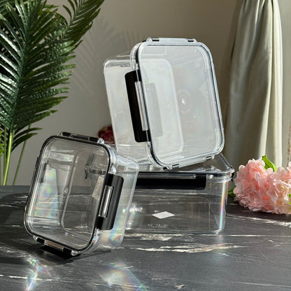Multi-Purpose Storage Container Set with Locking Lids