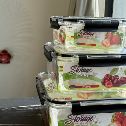 Multi-Purpose Storage Container Set with Locking Lids
