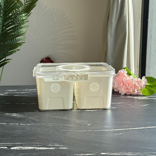 Modern Airtight Food Storage Container with 3 Removable Drain Baskets