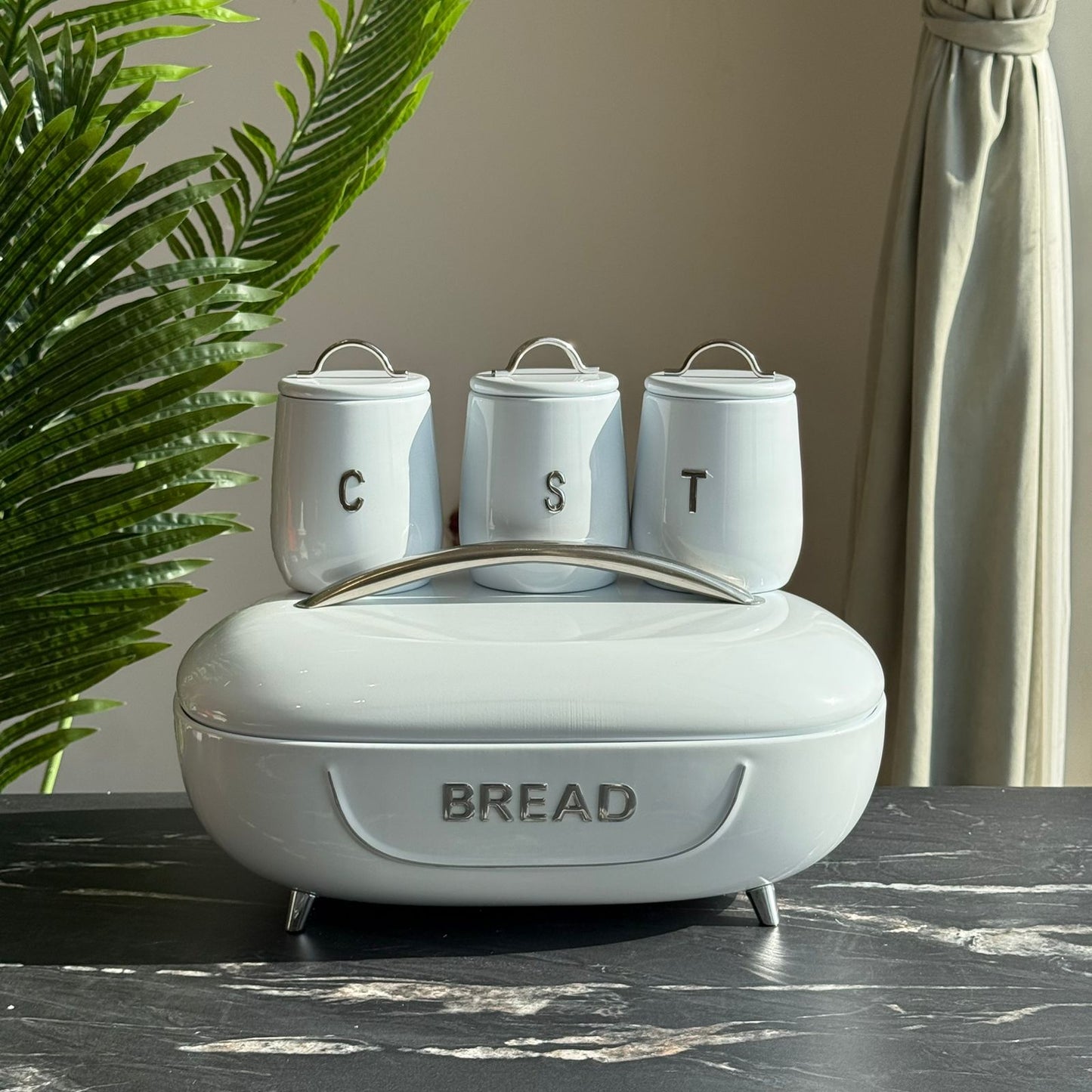 Modern Ribbed Kitchen Storage Set (4-Piece)