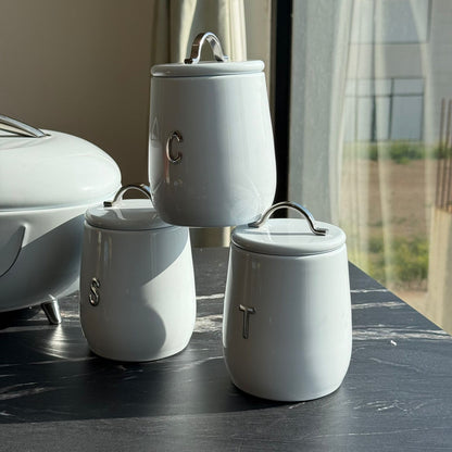 Modern Ribbed Kitchen Storage Set (4-Piece)