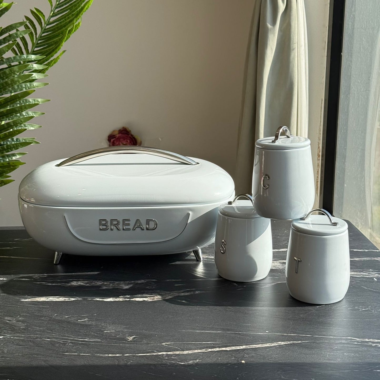 Modern Ribbed Kitchen Storage Set (4-Piece)