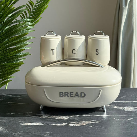Modern Ribbed Kitchen Storage Set (4-Piece)