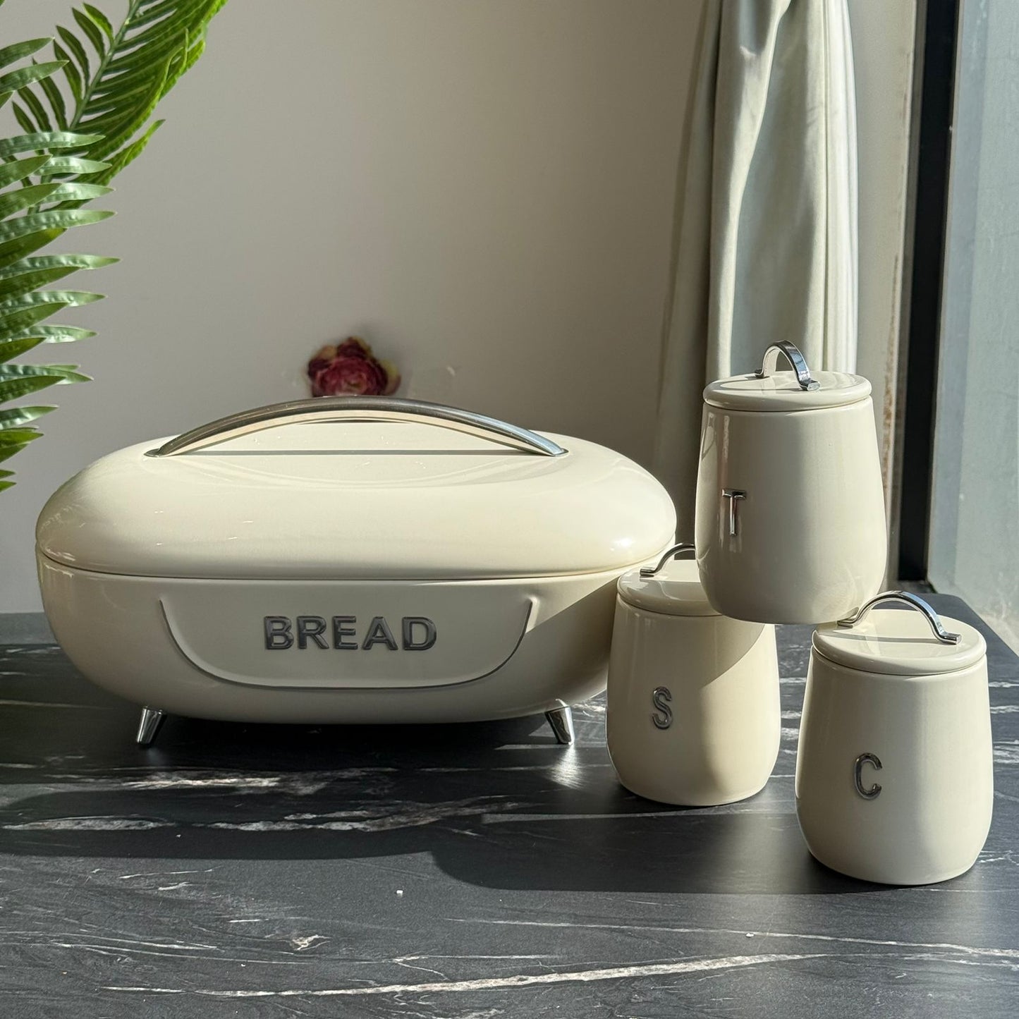 Modern Ribbed Kitchen Storage Set (4-Piece)