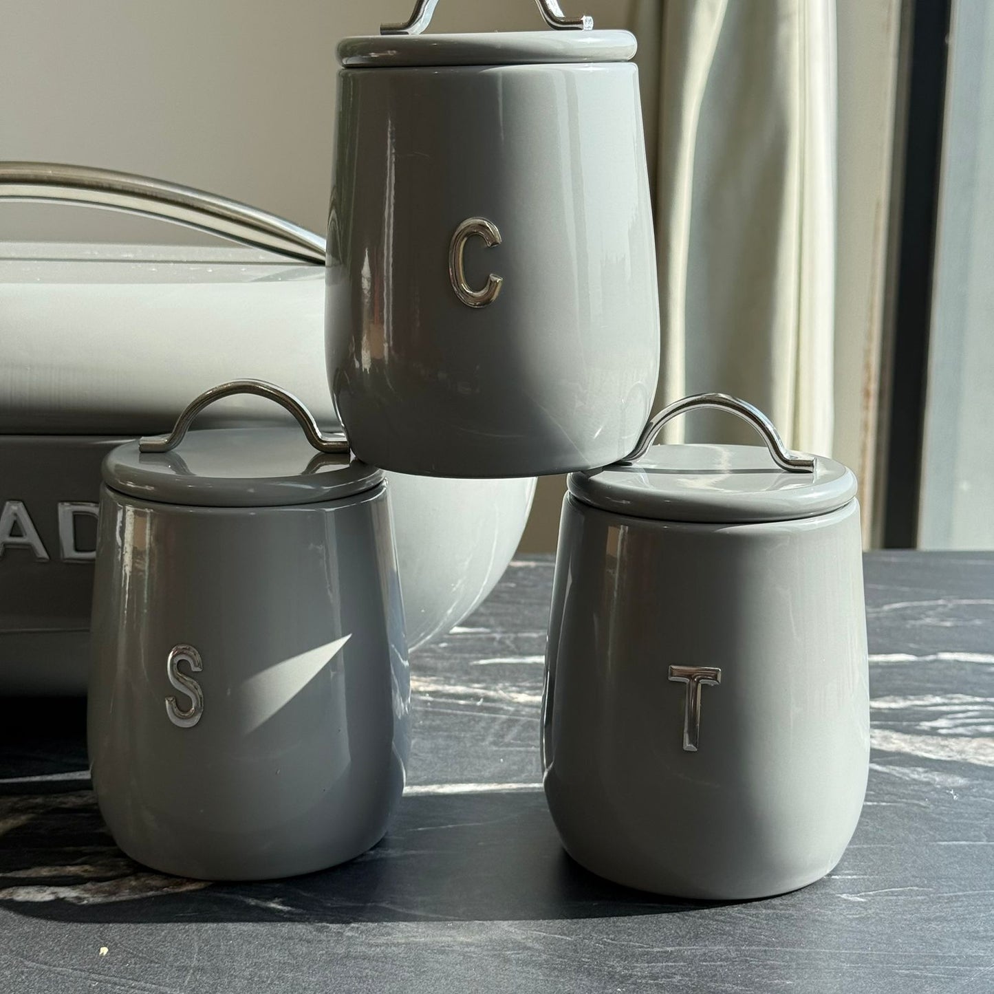 Modern Ribbed Kitchen Storage Set (4-Piece)