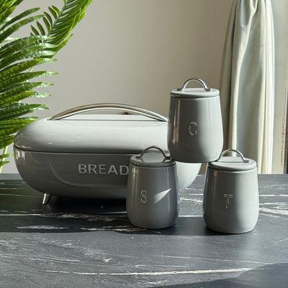 Modern Ribbed Kitchen Storage Set (4-Piece)