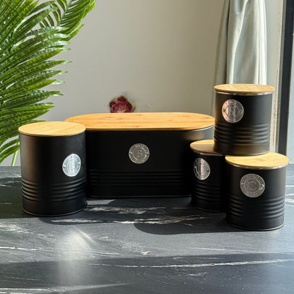 Ribbed Kitchen Storage Set (5-Piece)