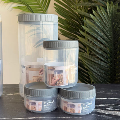 Durable Multi-Purpose Food Storage Jars - Set of 4