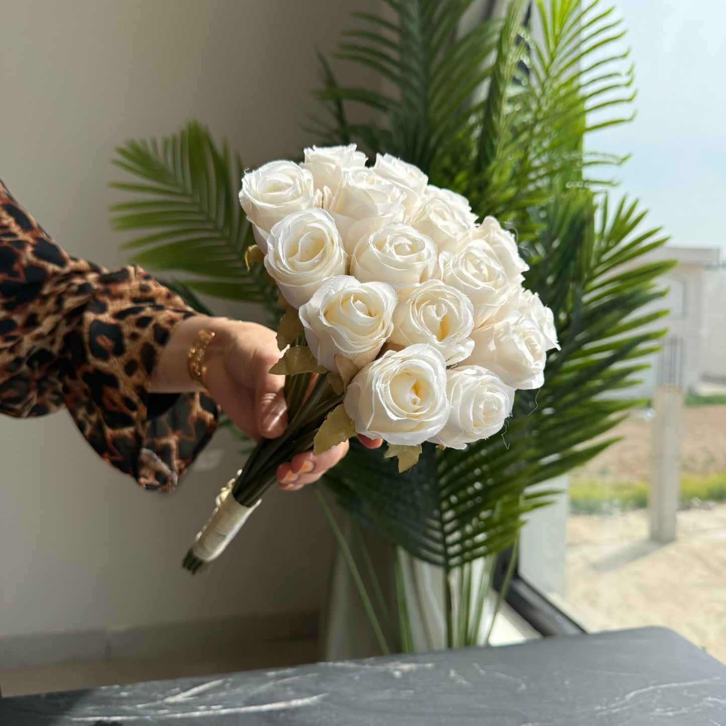 Artificial Rose Bouquet – Real Touch Decorative Flowers