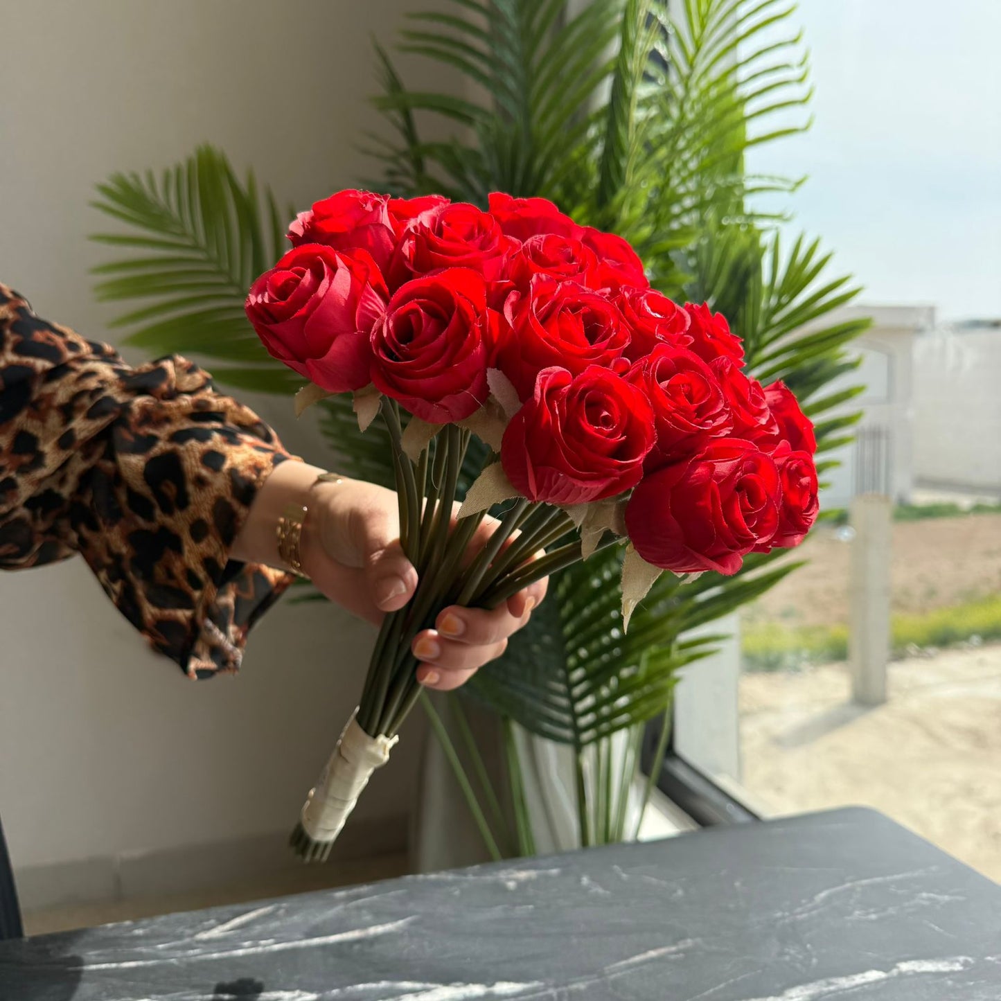 Artificial Rose Bouquet – Real Touch Decorative Flowers