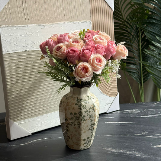 Artificial Rose Bouquet – Real Touch Decorative Flowers