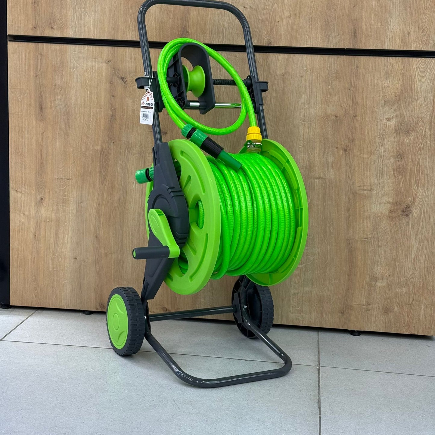 Portable Garden Hose Reel Cart With Wheels - 45M