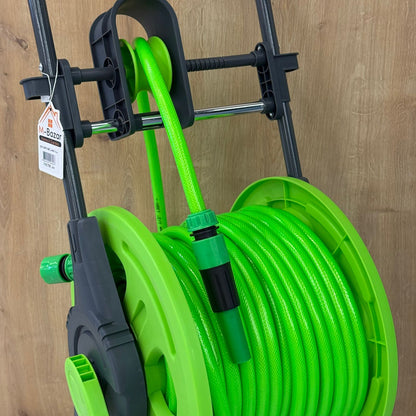 Portable Garden Hose Reel Cart With Wheels - 45M