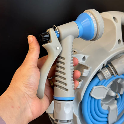 Retractable Garden Hose Reel With 15m Hose And Spray Nozzle