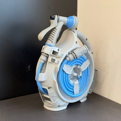 Retractable Garden Hose Reel With 15m Hose And Spray Nozzle