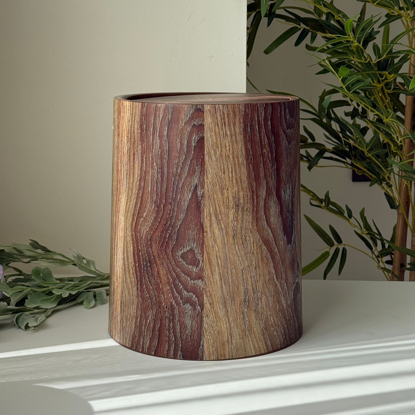 Modern Luxury Storage Bin With Lid (Wood Design)