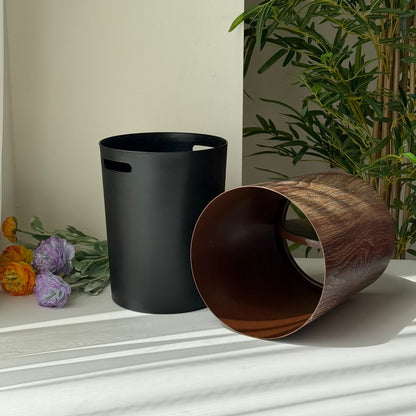 Modern Luxury Storage Bin With Lid (Wood Design)