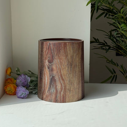 Modern Luxury Storage Bin With Lid (Wood Design)
