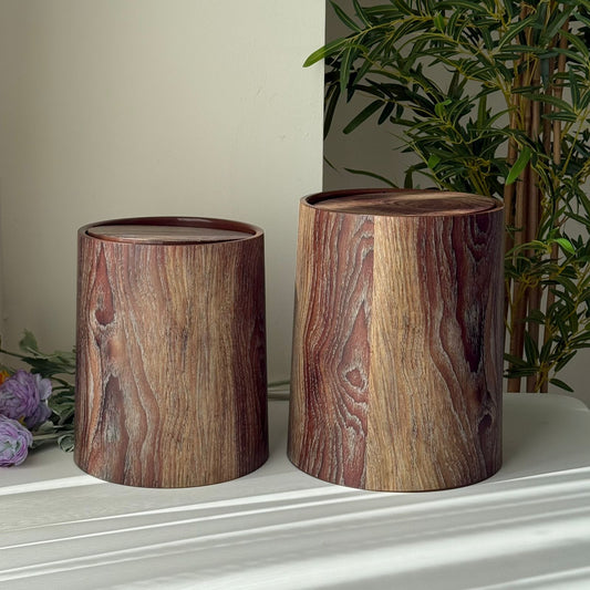 Modern Luxury Storage Bin With Lid (Wood Design)