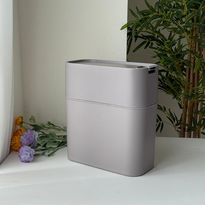 Modern Slim Storage Bin With Lift-Off Lid