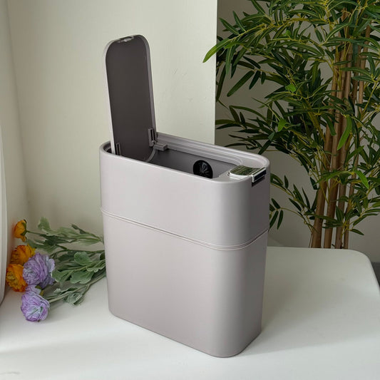 Modern Slim Storage Bin With Lift-Off Lid