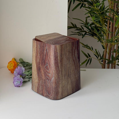 Modern Luxury Storage Bin With Lid (Wood Design)