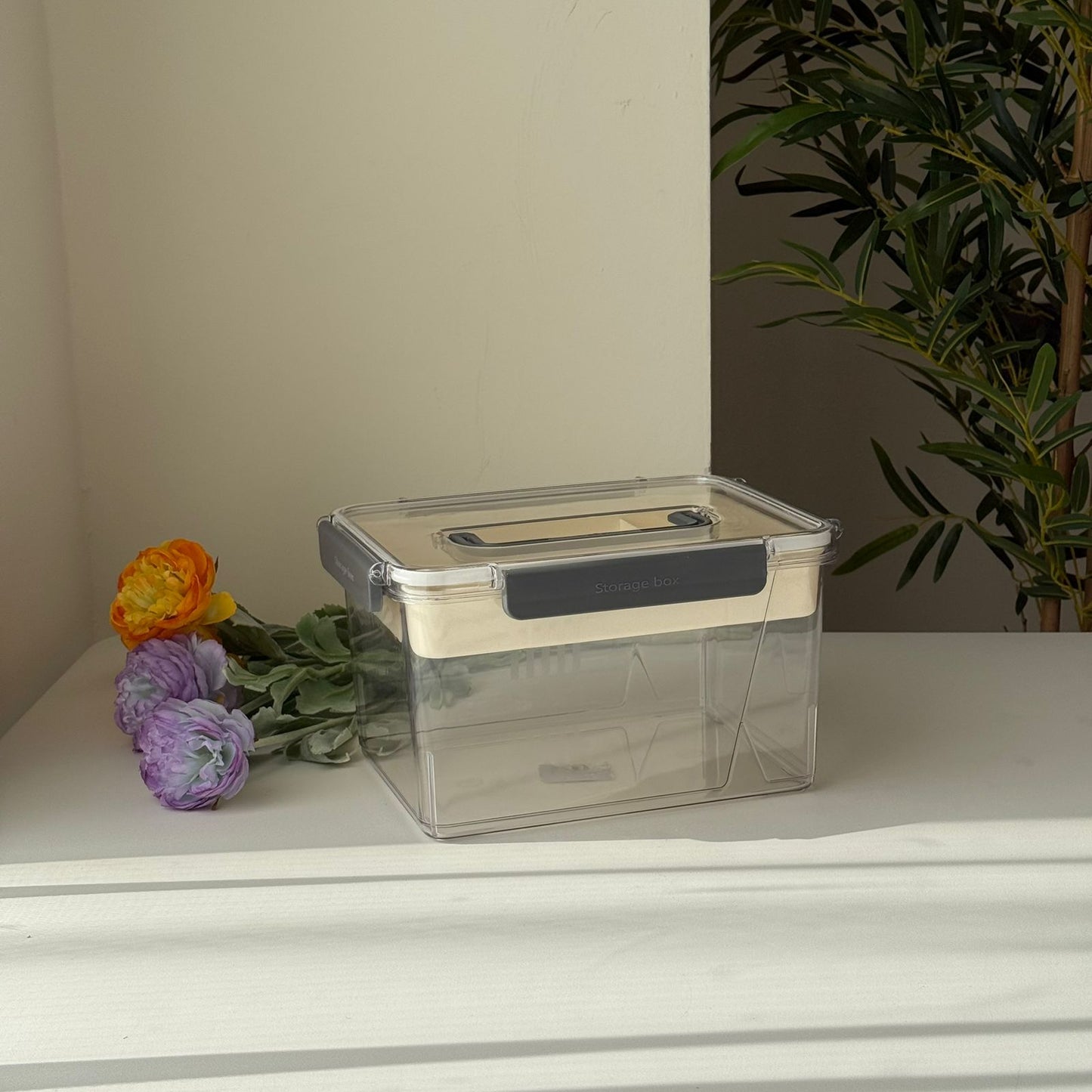 Multi-Purpose Airtight Storage Container with Organizer Tray & Locking Lid – 3 Sizes