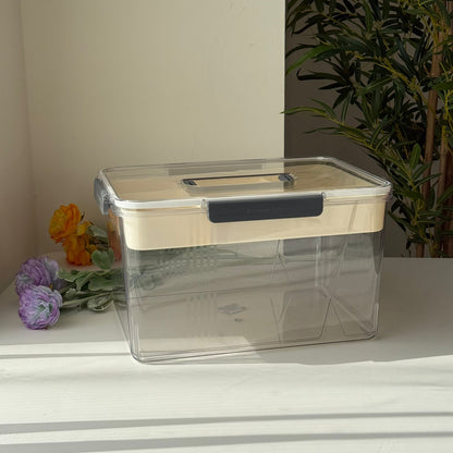 Multi-Purpose Airtight Storage Container with Organizer Tray & Locking Lid – 3 Sizes