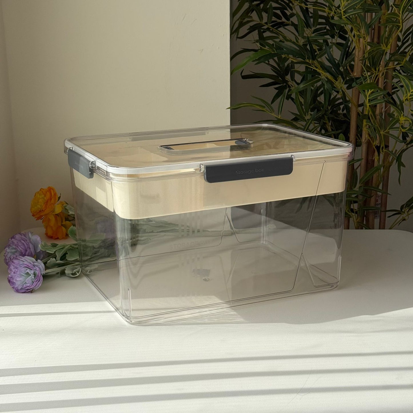 Multi-Purpose Airtight Storage Container with Organizer Tray & Locking Lid – 3 Sizes