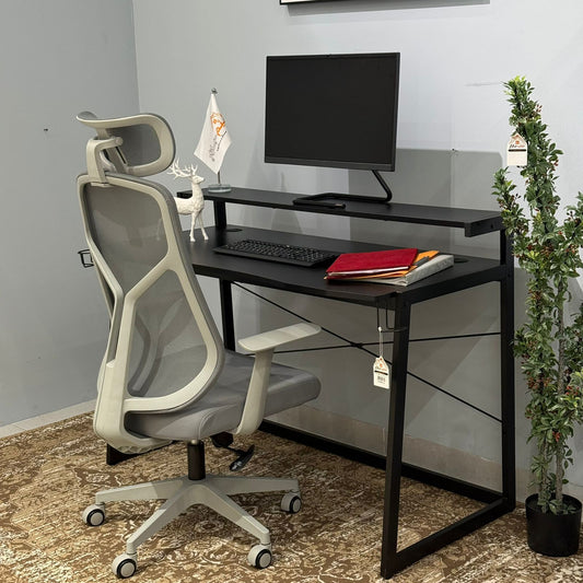 Modern Computer Desk with Monitor Stand