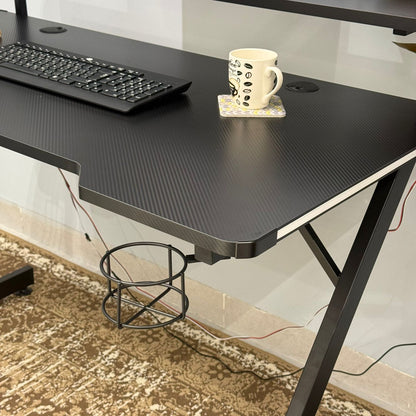 Modern Minimalist Computer Desk with Monitor Stand