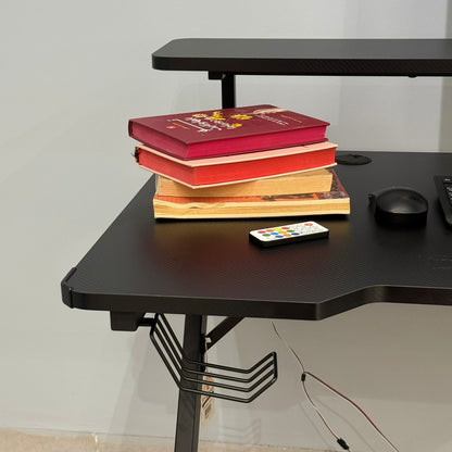 Modern Minimalist Computer Desk with Monitor Stand