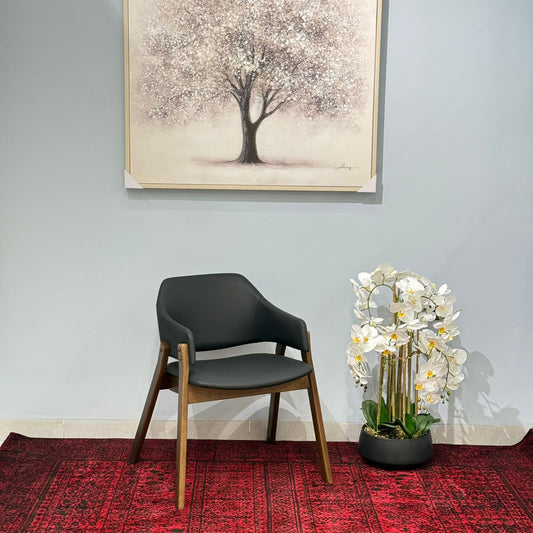 ELIZABETH - Modern Wooden Dining Chair with Cushioned Seat