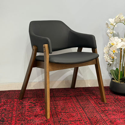ELIZABETH - Modern Wooden Dining Chair with Cushioned Seat