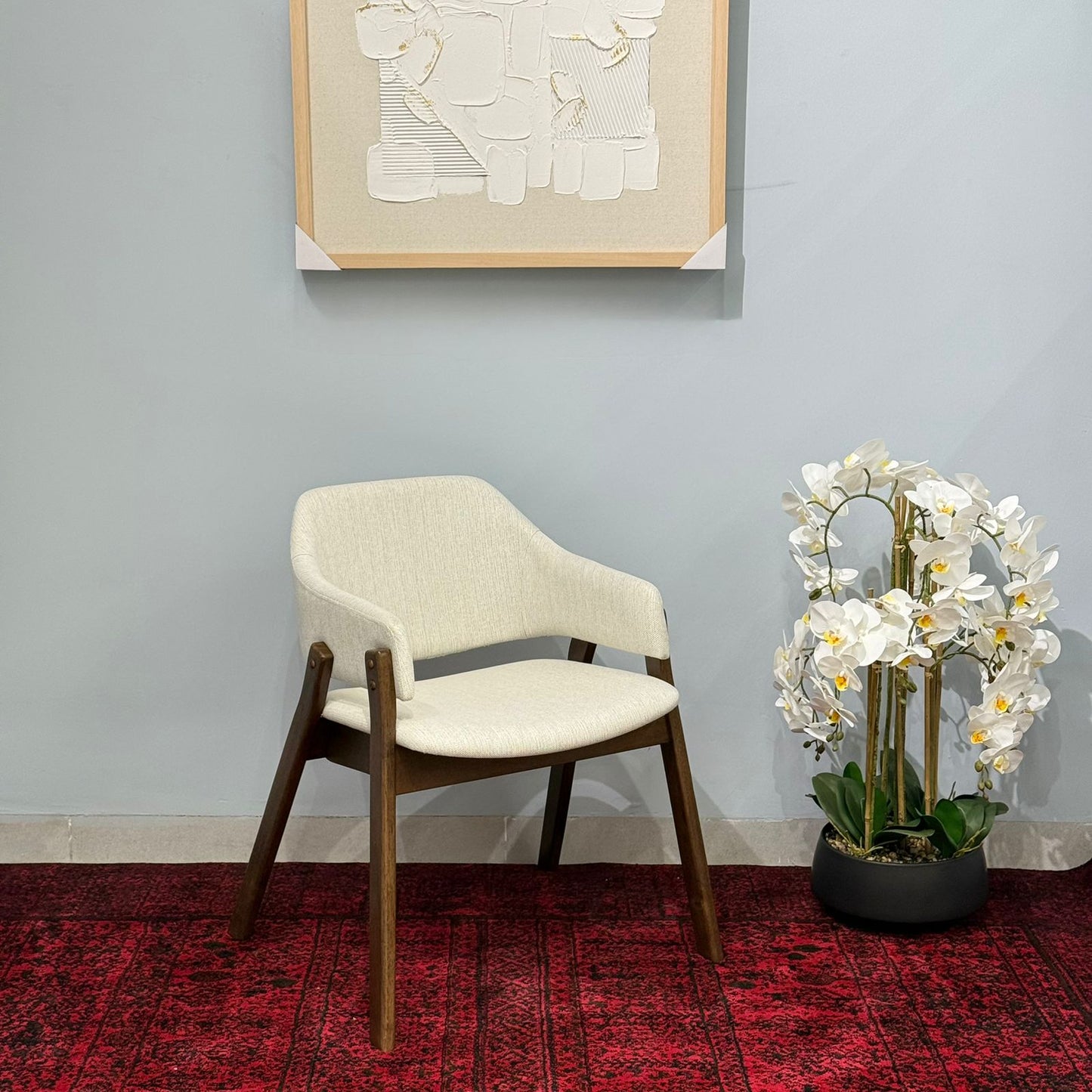 ELIZABETH - Modern Wooden Dining Chair with Cushioned Seat